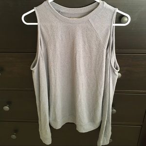 Cold shoulder sweater